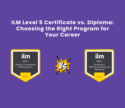 ILM Level 5 Certificate vs. Diploma
